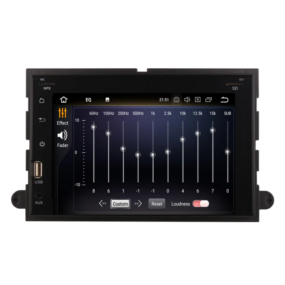Автомобильный GPS-радиоприемник с сенсорным экраном 7 дюймов Android 8 0 для Ford