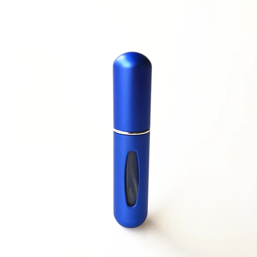Dark Blue Портативный 5 мл дорожный мини-контейнер алюминиевый многоразовый парфюм пустая бутылочка с распылителем косметические контейнеры флакон для духов 1 шт - Цвет: Dark Blue