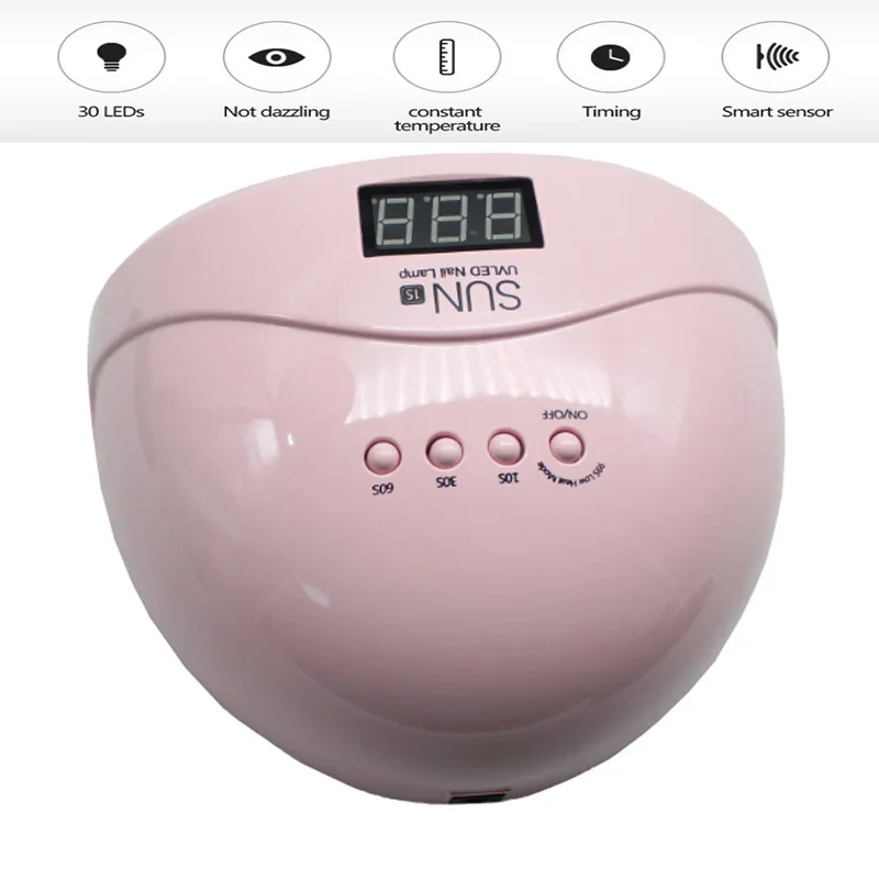 Lamp For Nails SUNONE 1S Gel Polish UV LED Nail Dryer Varnish Drying 48W Lacquer Therapy Replacement | Красота и здоровье