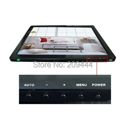 CCTV наблюдения 19 дюймов TFT LCD пластиковый корпус монитора HDMI/VGA/BNC/AV порт для камеры