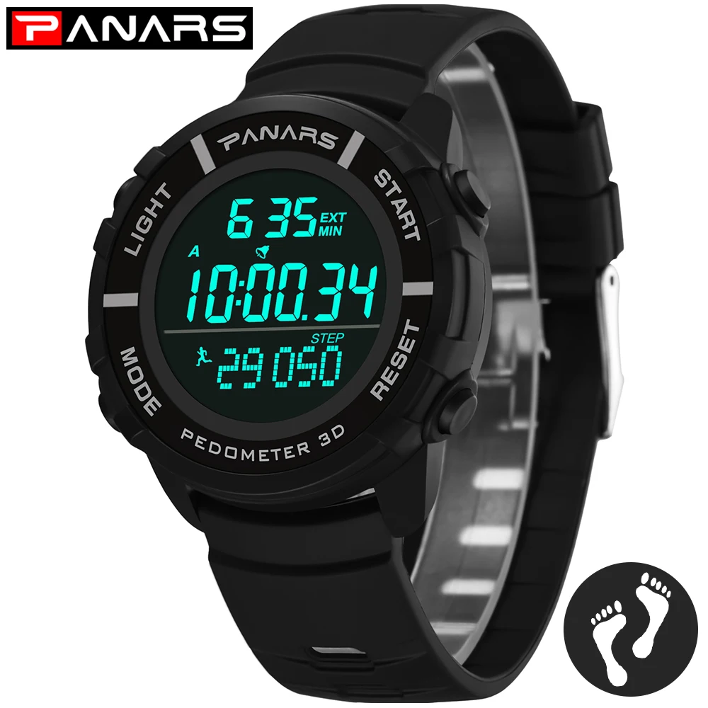 PANARS Mens Watches Sports For Running Multi-function Noctilucent Outdoor sports Swimming Fitness 3D Watch for men | Наручные часы