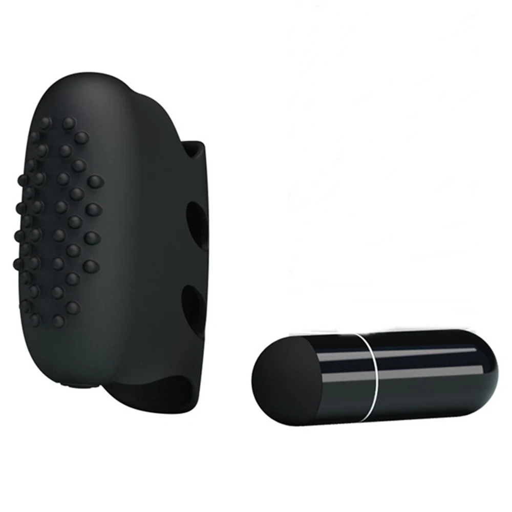 Силиконовый рукав фаллоимитатор надеваемый на палец вибратор для женщин секс