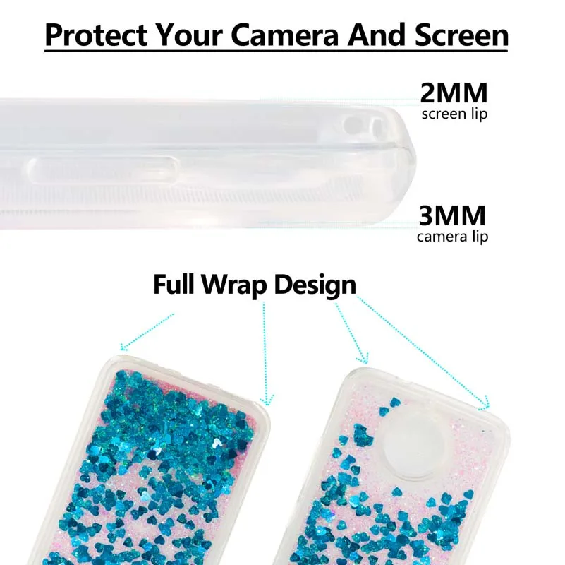 Soft Glitter Dynamic Liqued Quicksand Phone Case For Motorola Moto G5s Plus Siicone E5 Play Back Cover |