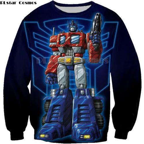 PLstar Cosmos Супергерой из фильмов толстовка с капюшоном с 3d принтом Optimus Prime Детская Толстовка спортивный костюм унисекс Повседневный пуловер