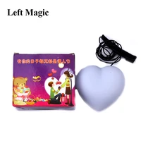 heart light red color magic tricks appearing lighting stage close up party gimmick props lovely comedy accessories