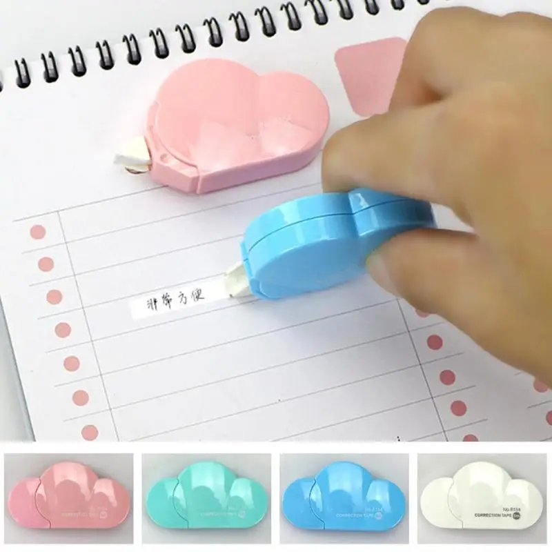 Случайный цвет милые Kawaii облако мини маленькая Корректирующая лента корейские Сладкие Канцелярские товары новинка офисные детские школьные принадлежности для детей