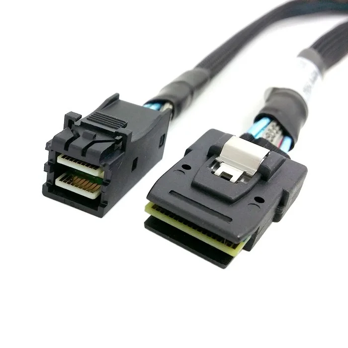 

Xiwai Internal Mini SAS SFF-8087 to mini sas High Density HD SFF-8643 data Server hard disk raid Cable 50cm