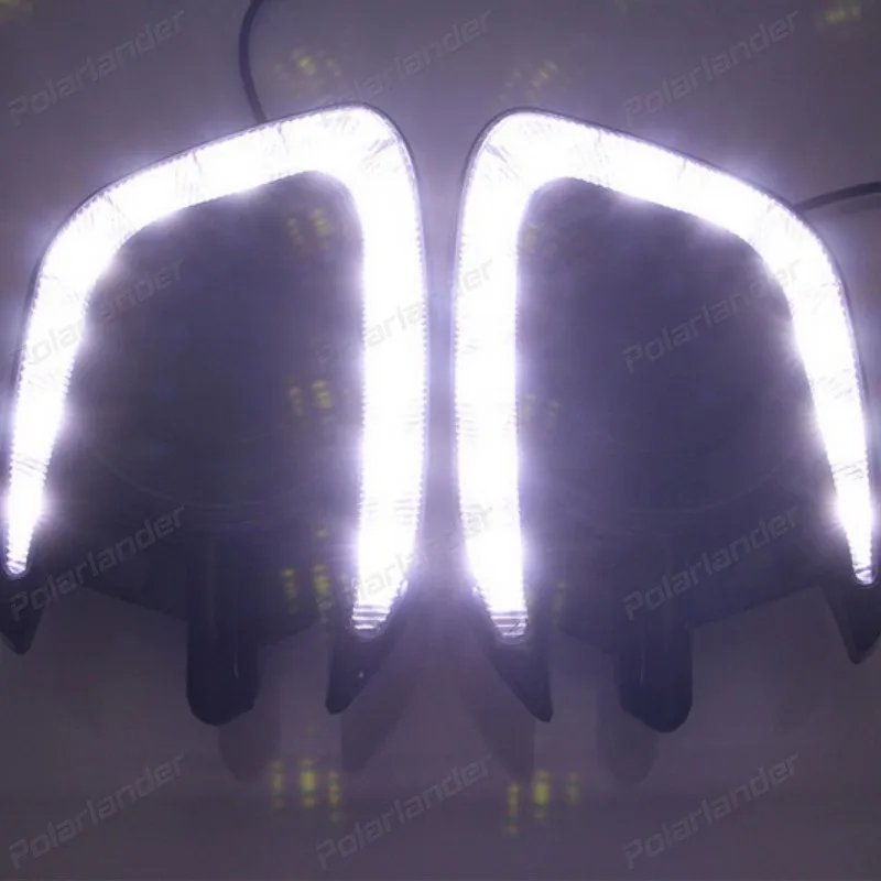 2017 Новый сигнал поворота DRL Противотуманные фары Дневные ходовые Бег светильник