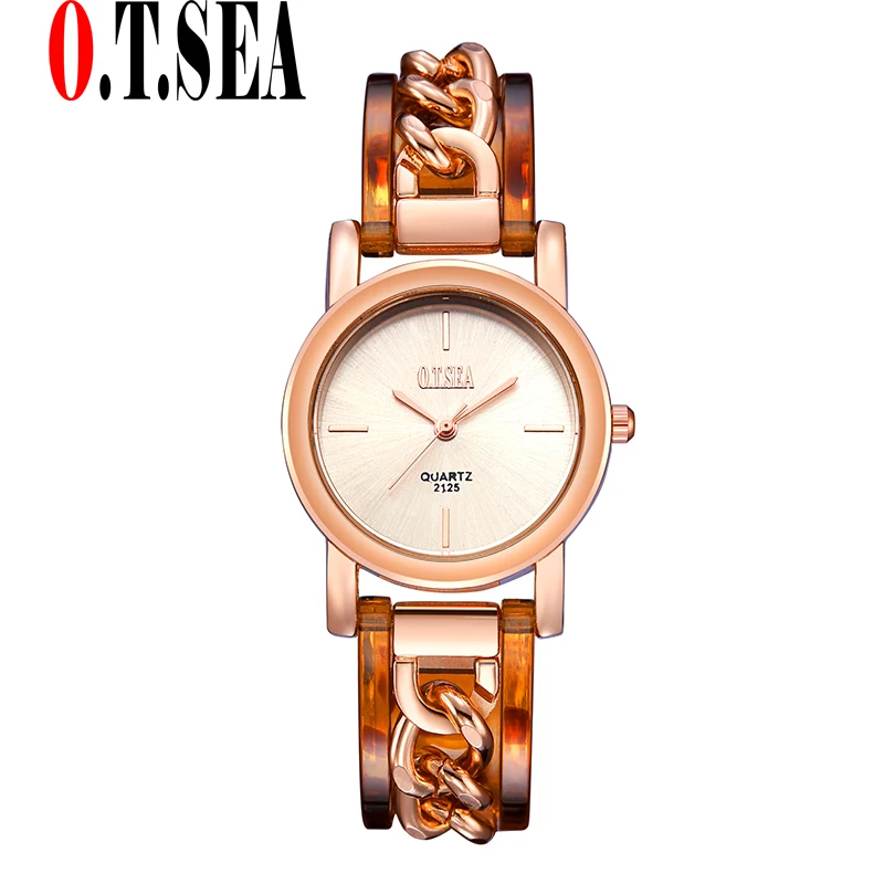 

Hot Sales O.T.SEA Brand Rose Gold Bracelet Watches Women Ladies Dress Quartz Wristwatches Relogio Feminino 2125