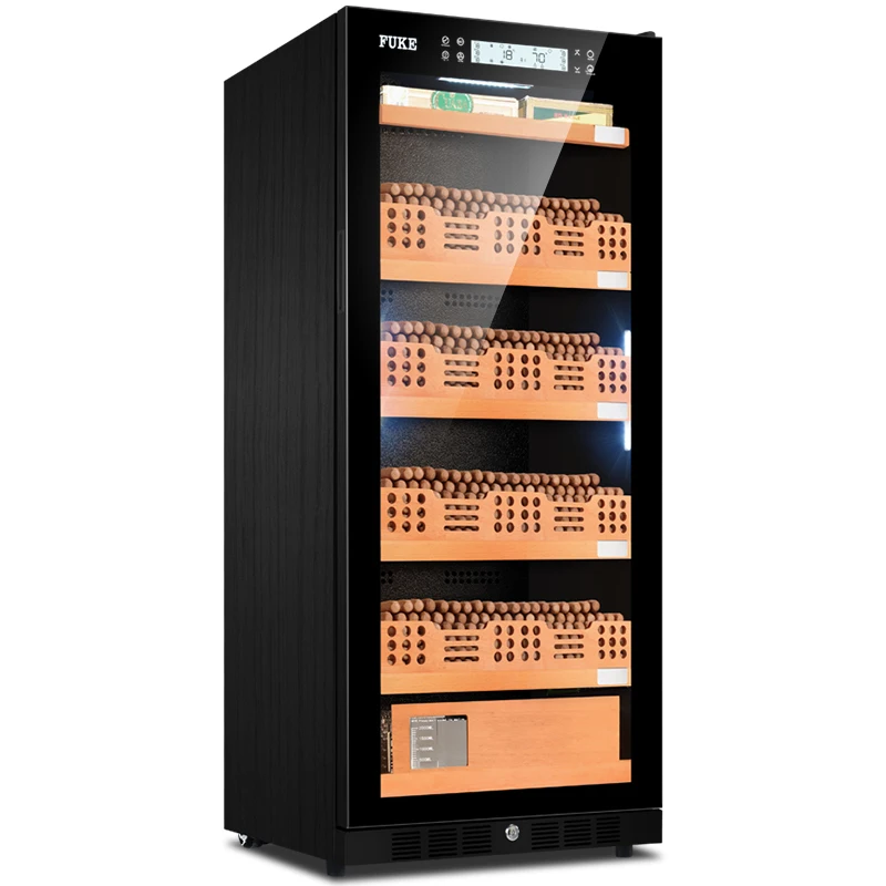 FUKE cigar cabinet humidor led light Cooler Humidor Cabinet Cedar wood Cigar FK-48C2 | Дом и сад