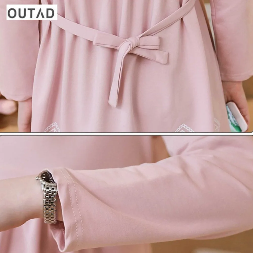 Платье для кормящих матерей с модным принтом OUTAD одежда грудного вскармливания