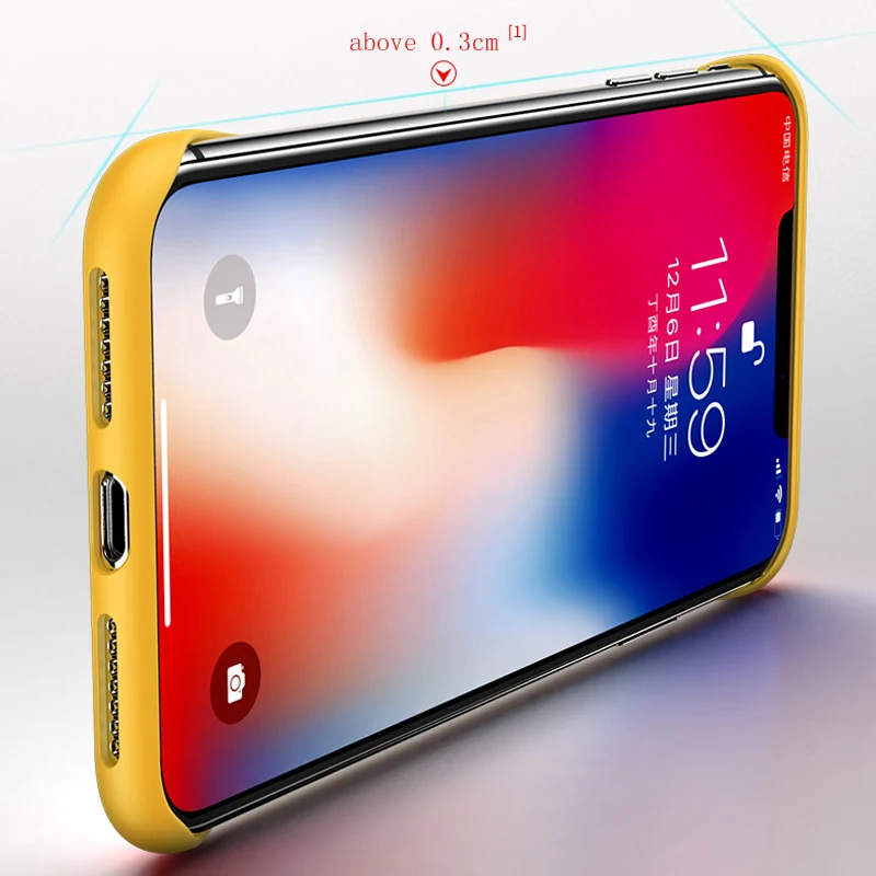 Жесткий PC матовый прозрачный чехол для iphone X XS Max XR Роскошный тонкий с рисунком iPhone