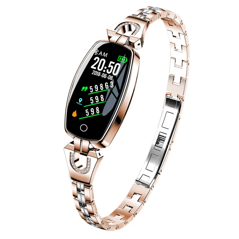 Смарт браслет H8 для женщин умный с пульсометром и тонометром huawei band 3 pro xiaomi mi