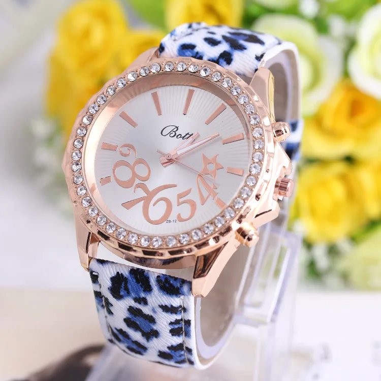 2015 Geneva botti new European and American fashion watches female leopard leather trade AliExpress large cargo explosion models | Наручные