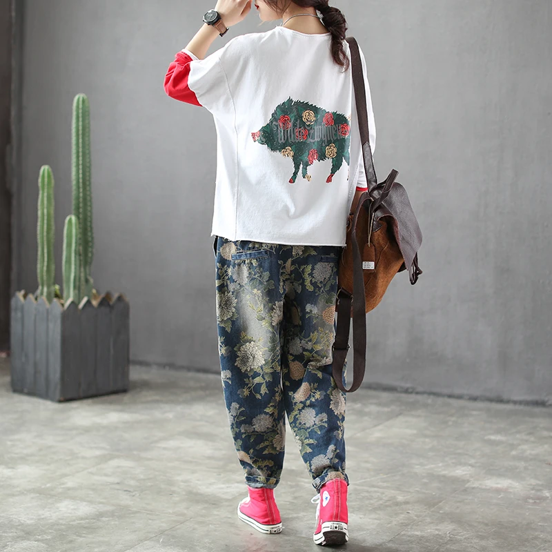 2019 Весенняя хлопковая футболка с длинными рукавами прорезями женские топы в