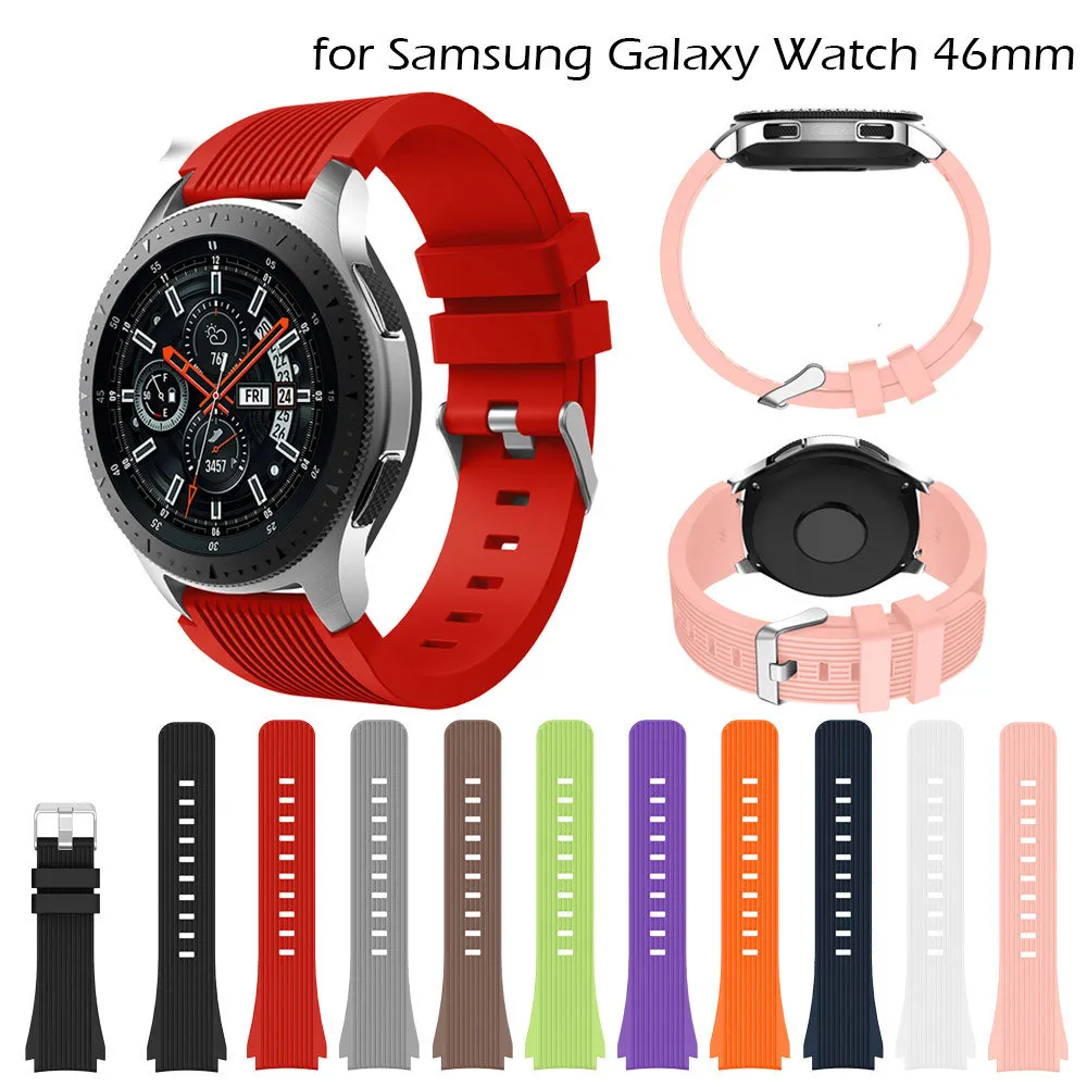 Сменный ремешок для часов Samsung Galaxy Watch 46 мм SM R800 Смарт часы браслет с пряжкой умные