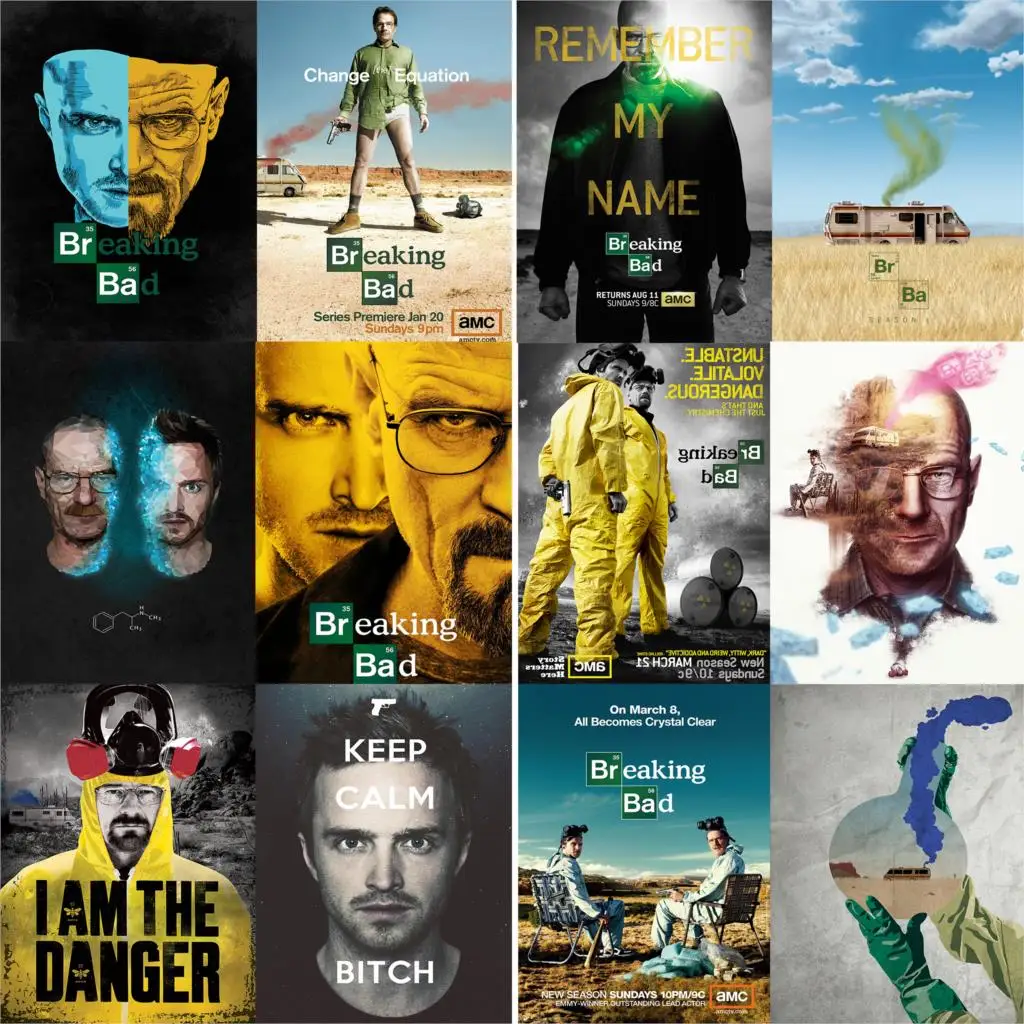 

Breaking Bad Posters White Coated Paper Vivid Color Prints Morden Style Home Decoration free shipping