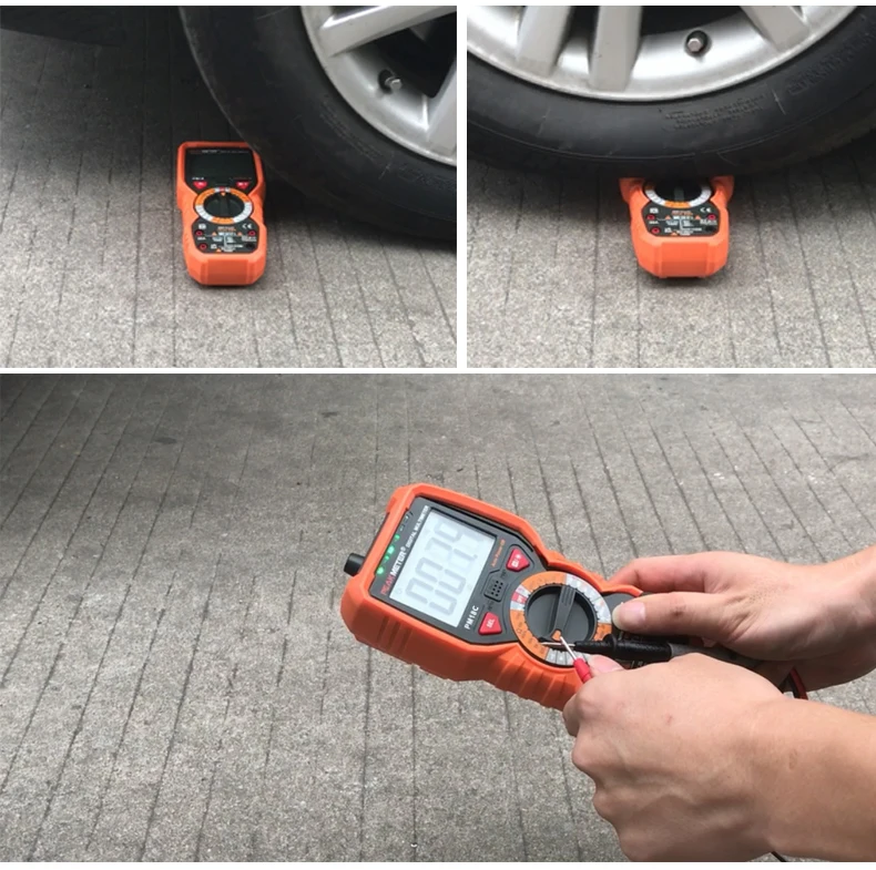Цифровой мультиметр PEAKMETER PM18C True RMS AC/DC Измеритель сопротивления напряжения Емкость Частота Температура NCV тестер