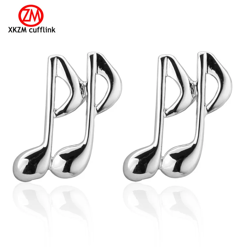

Newest silve music Cufflinks High Quality for Mens Shirt Wedding Party Cuff Links The Bake Lacquer Cuff Button Accessories