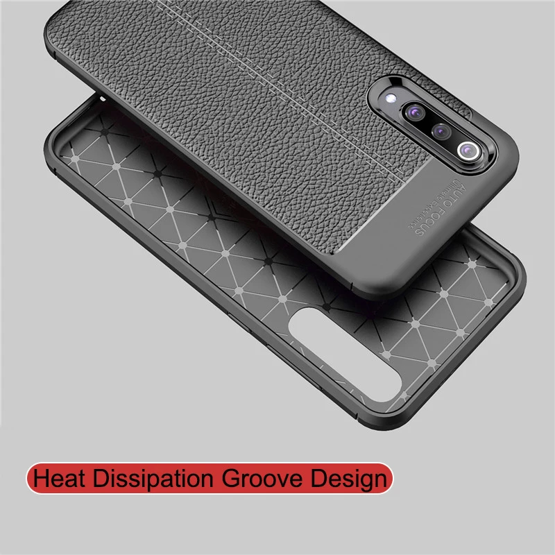 Beworlder For Xiaomi Mi 9 SE Case Lichee Pattern Silicone Anti Slip Full Protect Soft TPU Cover Mi9SE |