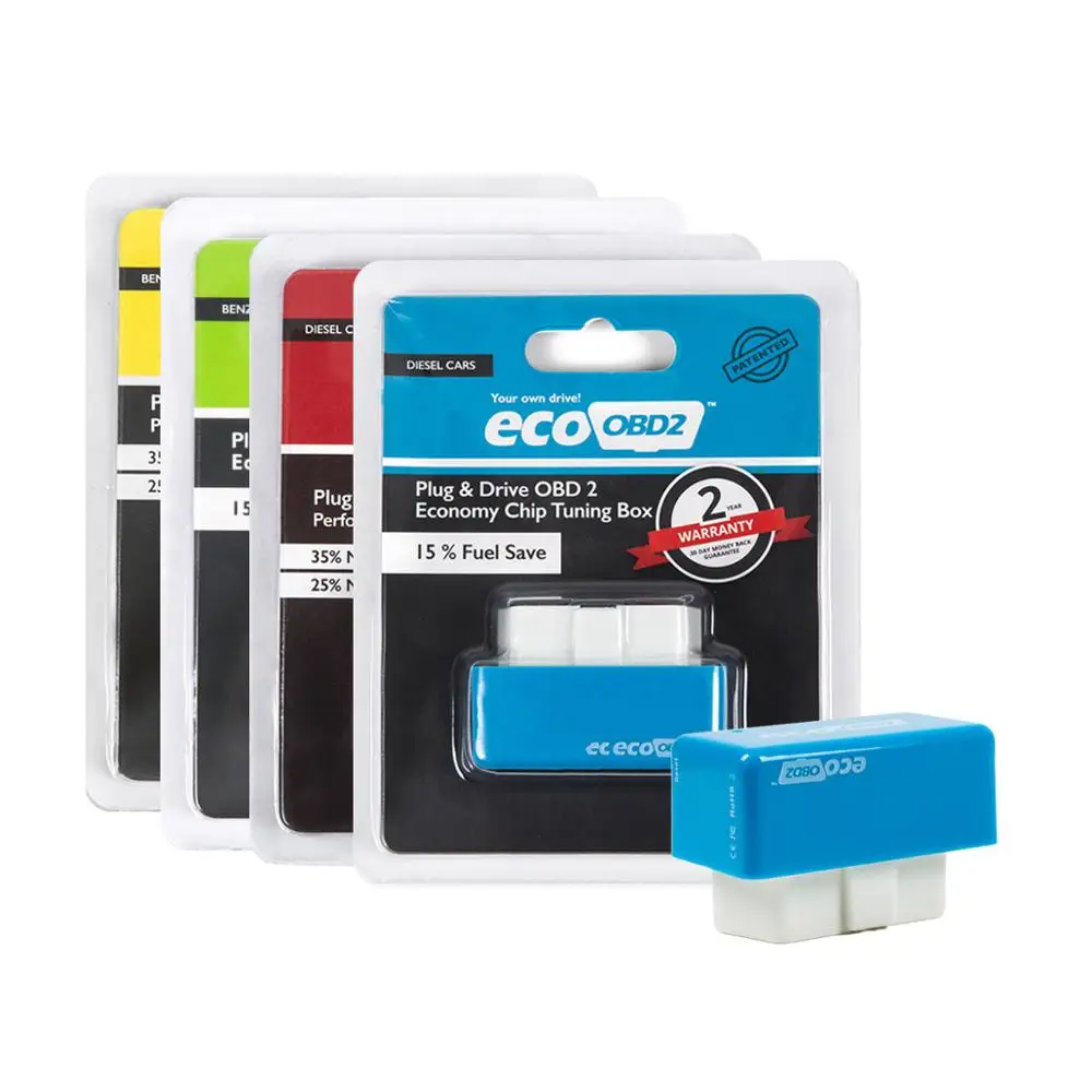 3 ColorsNitro OBD2 EcoOBD2 чип-тюнинговая коробка для ЭБУ вилка и драйвер NitroOBD2 Eco OBD2 для бензинового дизельного автомобиля 15% экономия топлива больше мощности