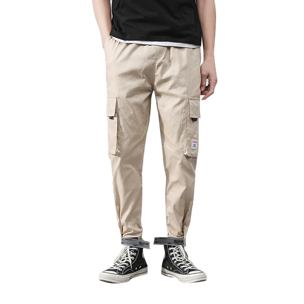 Мужские повседневные однотонные брюки Удобные лето 2019| |