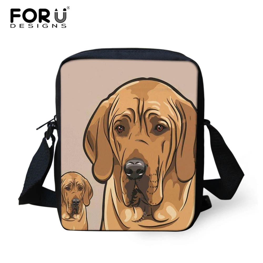 FORUDESIGNS/женские сумки через плечо большая немецкий дог для девочек повседневная