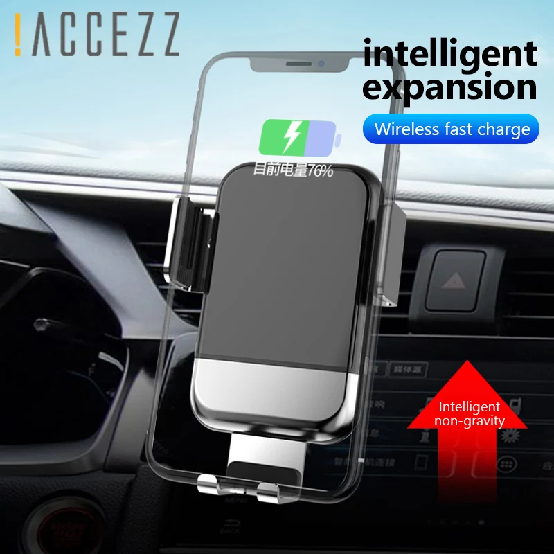 2 в 1 5 W 10 Авто Беспроводное зарядное устройство для телефона кронштейн iPhone 8 X XS Xiaomi