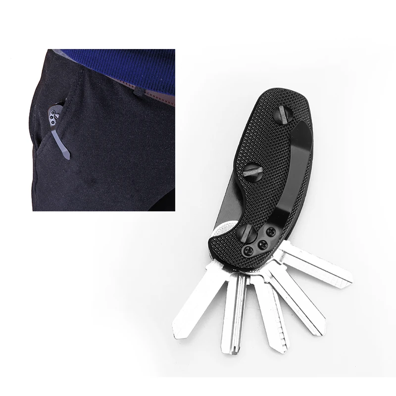 

EDC Gear Keychain Gadgets Inteligentes Holder Folder Clamp Pocket Multi tool Small Tools Collection