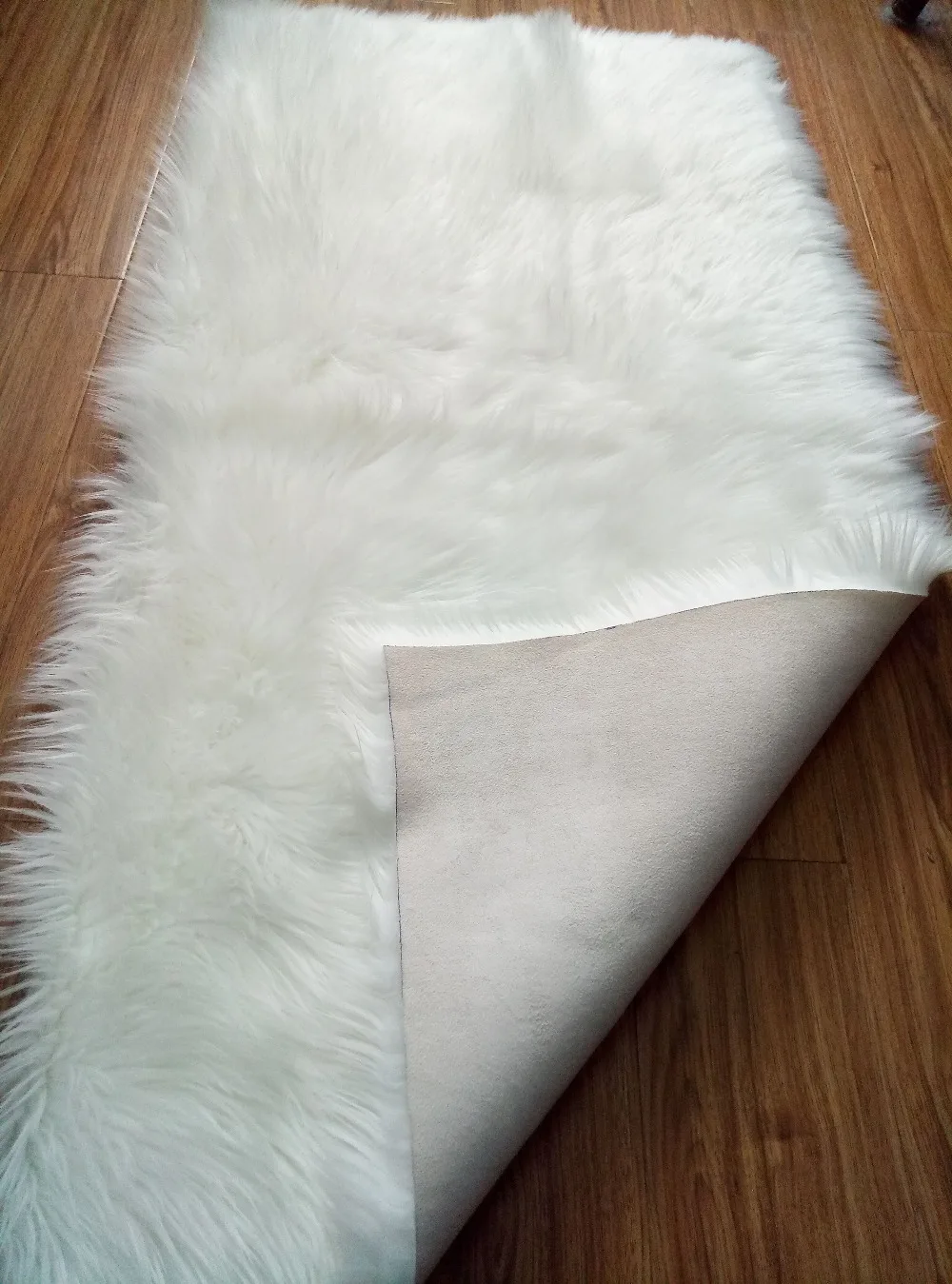 Противоскользящий новый искусственный ковер из овчины Шелковистый Ковер Из