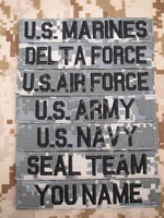 acu custom name tapes chest services morale tactical military embroidery patch badges