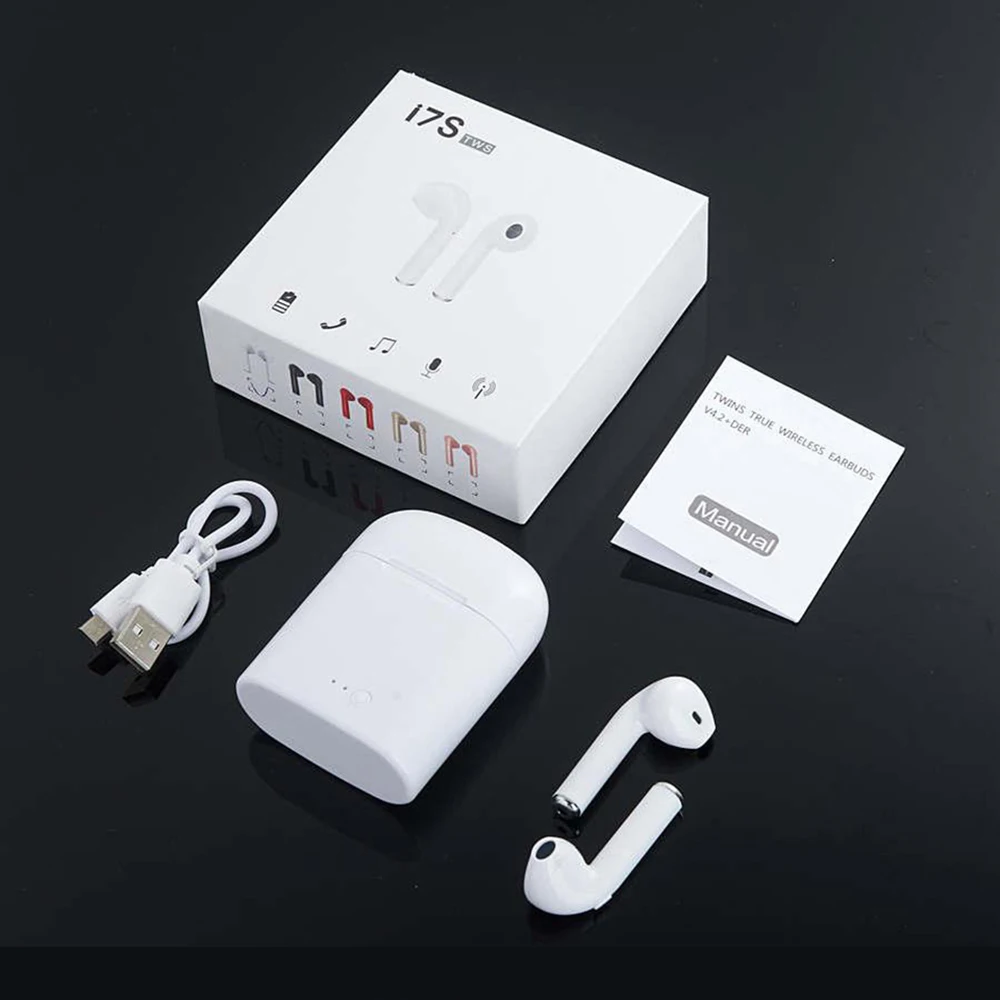 Мини i9s i7S наушники-вкладыши TWS Bluetooth наушники Беспроводной наушники с микрофоном стерео наушники-вкладыши Наушники-капельки дляимузыка спортивная Гарнитура для всех смартфонов
