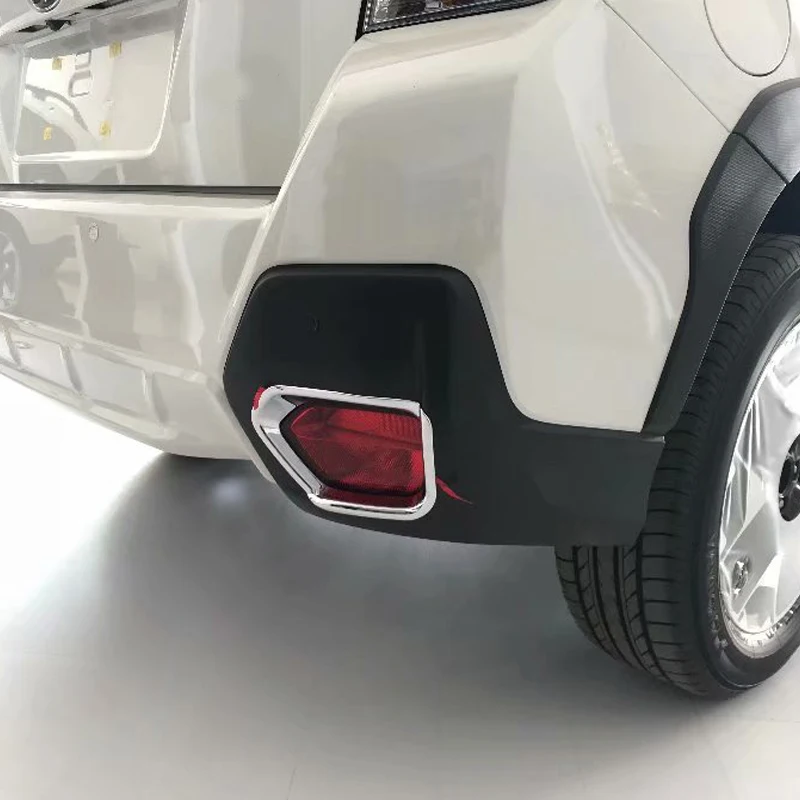 Для Subaru XV crosstrek 2018 2 шт. хромированная задняя противотуманная фара бампер крышка