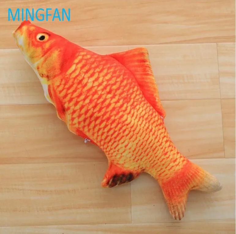 Игрушка для кошек MINGFAN, рыба, плюшевая игрушка для домашних животных, игрушки для собак, игрушки для кошек, забавная Подушка для сна, мята, кошачья мята, укус, игрушки Tsui, 1 шт., H999