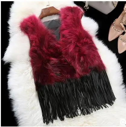 Женский короткий жилет из искусственного меха повседневный большого размера в