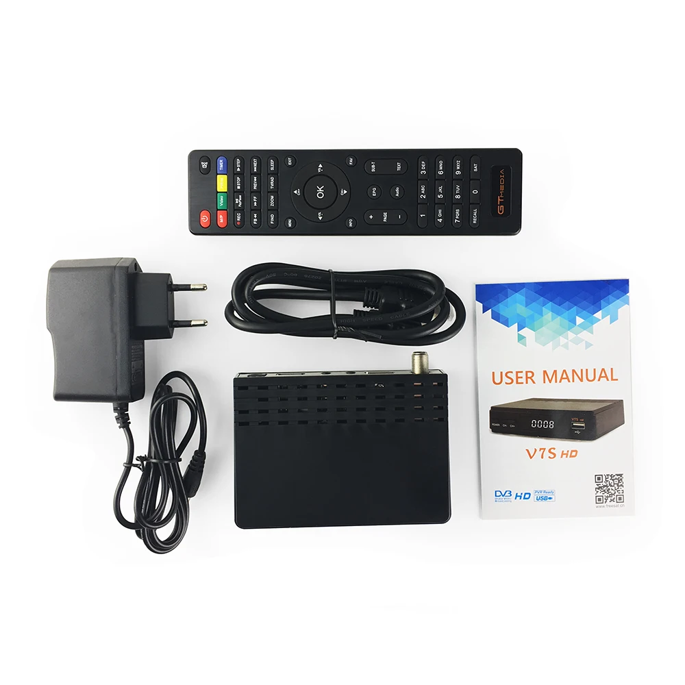 

Hot sale Satellite TV Receiver Gtmedia V7S HD Receptor Support Europe for Spain DVB-S2 satellite Decoder PK X800 Nova