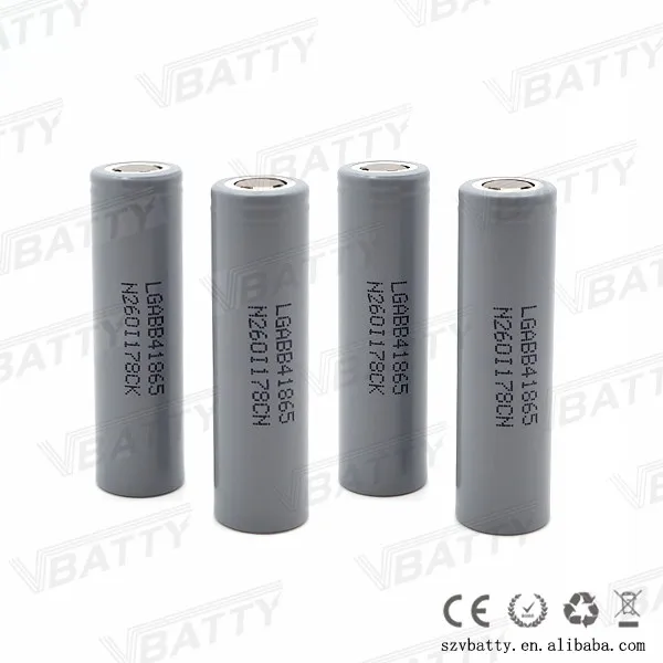 1 шт. 3,7 v 18650 B4 перезаряжаемый аккумулятор 2600mah литий-ионный Незащищенный для LG chem 18650B4 cell vs sanyo 2600& ICR18650-26F