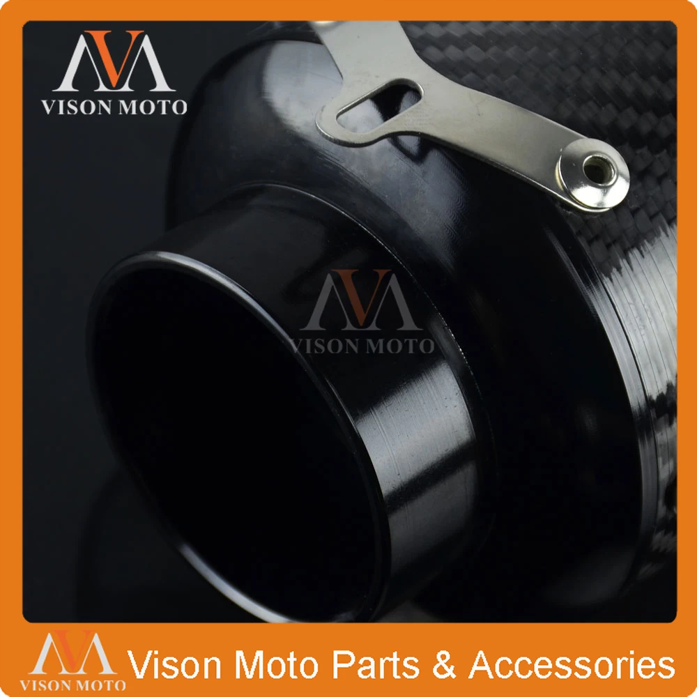 

Motorcycle 38MM 51MM Exhaust Pipe Muffler Carbon Fiber For CB400 CB600 CB 400 600 YAMAHA YZF R6 YZF-R6 YZFR6 SUZUKI GSXR600