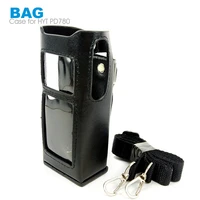 leather protective sleeve shoulder bag hard holster case for hytera hyt pd780 pd780g pd785 walkie talkie two way radio
