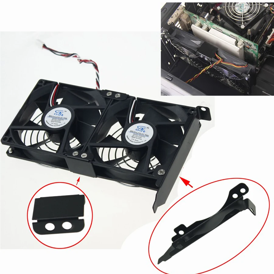 1 шт. держатель вентилятора радиатора для компьютера ПК чехол зажим вентиляторов