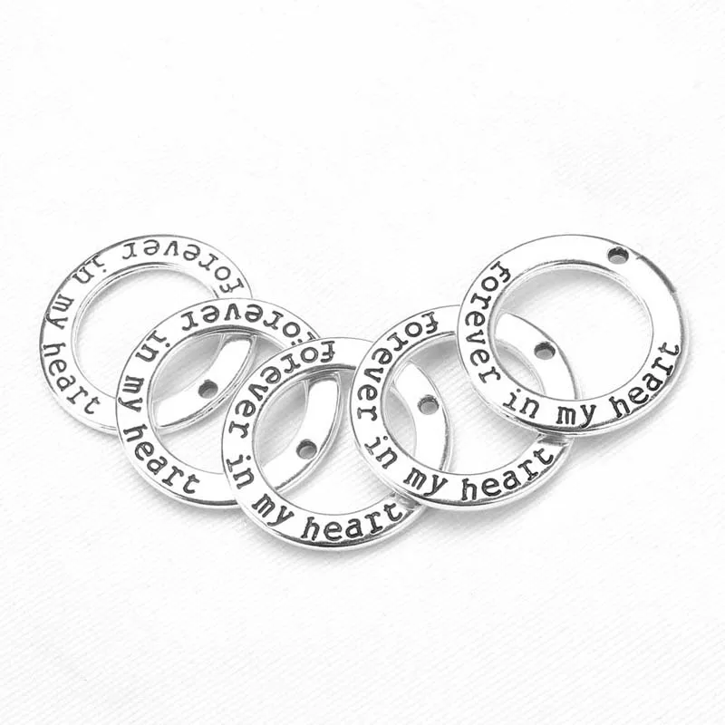 10 шт. 28 мм винтажные бриллианты вечно в моем сердце Очаровательные Круглые