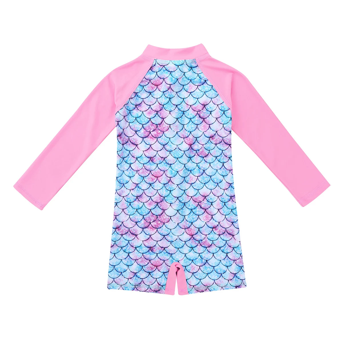 TiaoBug детский купальник с длинным рукавом принтом рыбья чешуя