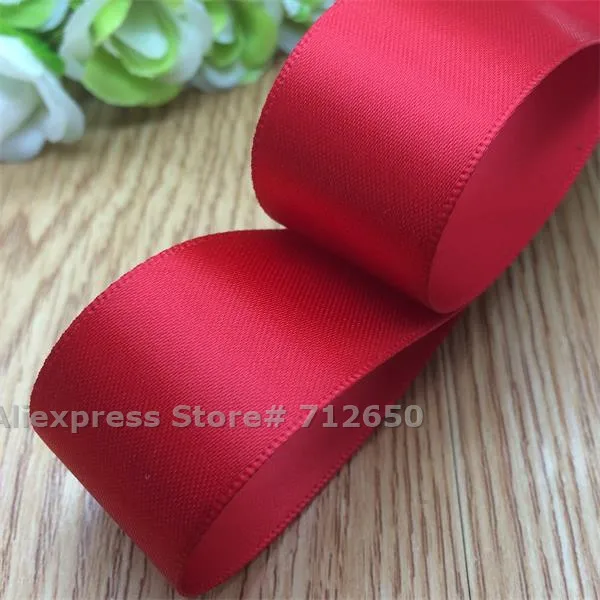 1 ''(25 мм) однотонная атласная лента Двусторонняя сатиновая одежды обуви и hairbow