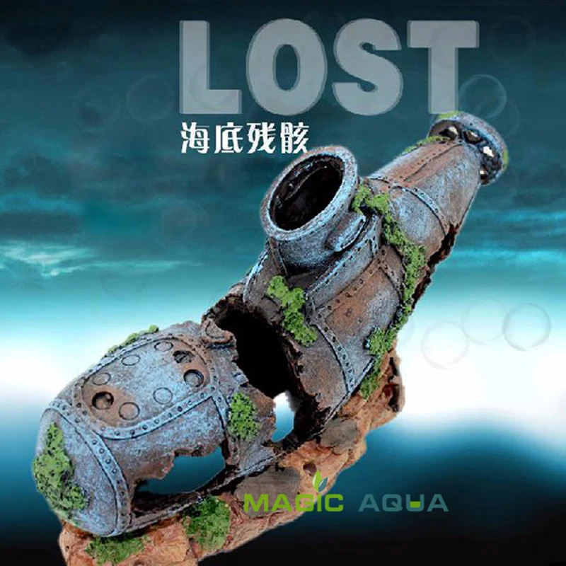 Аквариумная подводная лодка 30 см большие Подводные руины украшения для