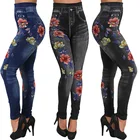 NIBESSER 3XL 2019, трендовые женские леггинсы, осенние джинсы, женские джинсовые обтягивающие брюки, леггинсы, облегающие, с карманом, женские леггинсы с принтом