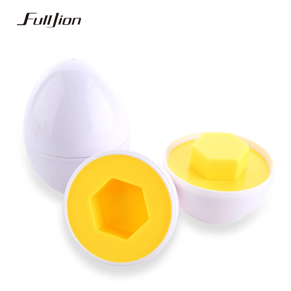 Fulljion Монтессори Обучающие математические игрушки 6 умных яиц 3D игра-головоломка для детей популярные игрушки Пазлы смешанные формы инструменты