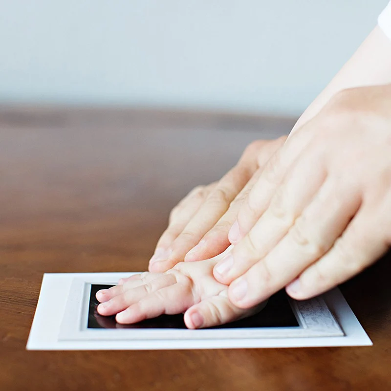 Oklady Baby Handprint отпечаток ноги нетоксичный новорожденный отпечаток руки Inkpad водяной знак Детские сувениры литье глиняные игрушки подарок