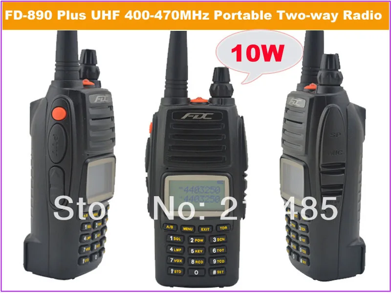 2014 March New Arrival FDC FD-890 Plus 10Watt UHF 400-470MHz Professional FM Transceiver