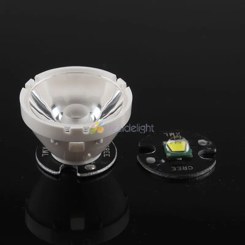 10 шт. XML 30 фотоотражатель для Cree XM L градусов линза LED T5 T6 U2 ламсветильник