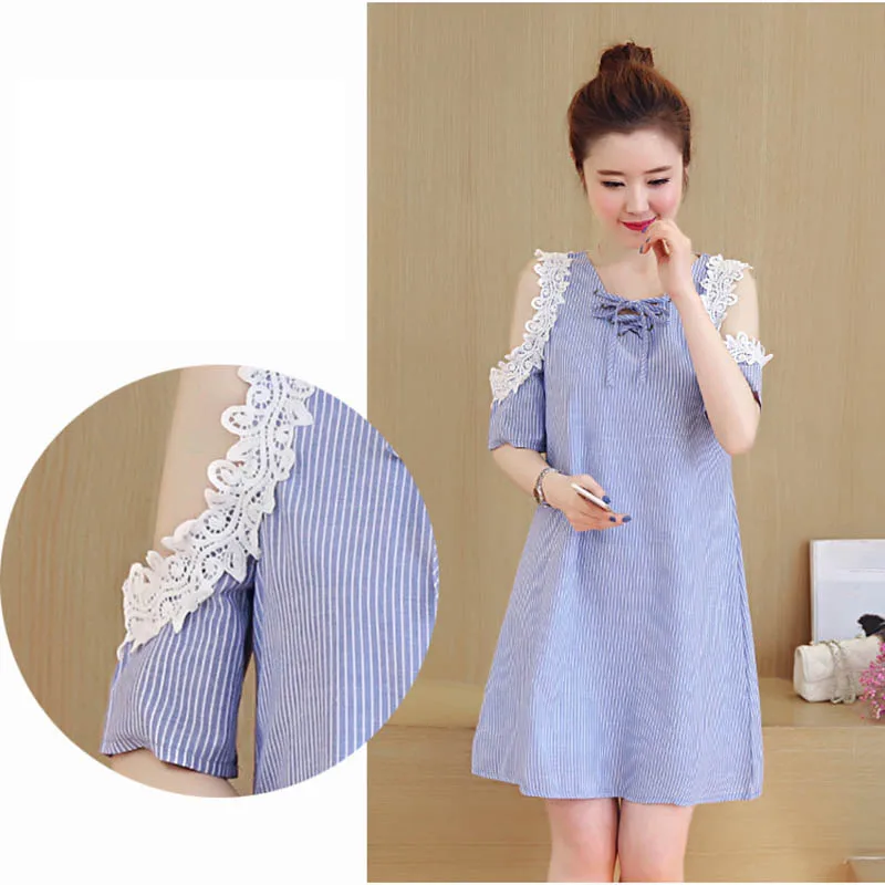 Кружевное лоскутное платье на шнуровке женское с v-образным вырезом и открытыми